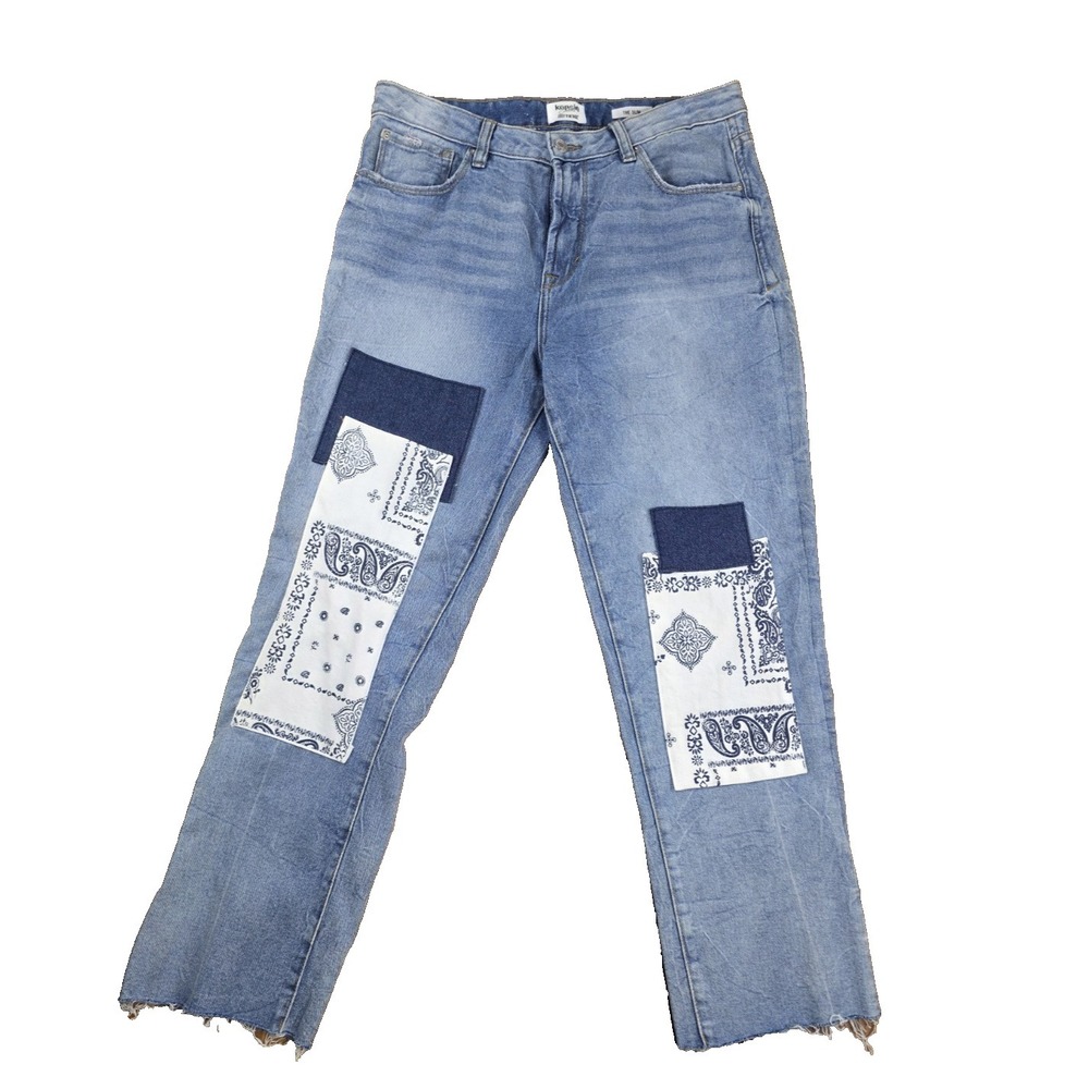 Kensie Distressed True Vintage The Slim Jeans Women's Size 8/29 Blue Denim (108)